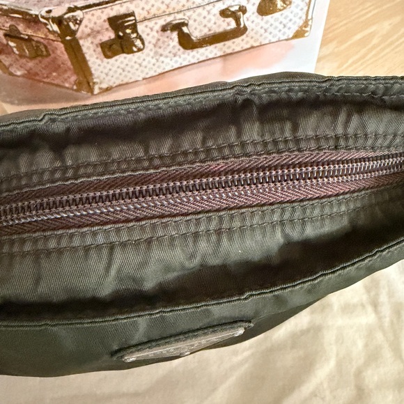 Prada Tessuto Nylon Messenger Bag in Olive Green with Dust Bag - Picture 5 of 13
